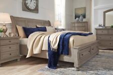 Queen bedframe greige for sale  Grand Rapids