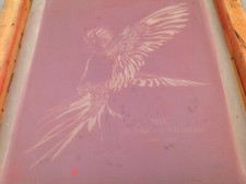 Moldura de madeira vintage serigrafia "The Spirit and The Dream" comprar usado  Enviando para Brazil