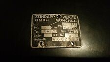 Typenschild zündapp werke gebraucht kaufen  Markt Berolzheim