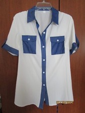 Ivory blouse blue for sale  Debary
