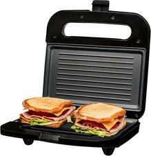 Usado, Grelha de prensa elétrica Panini com placas antiaderentes luzes indicadoras LED termostato comprar usado  Enviando para Brazil