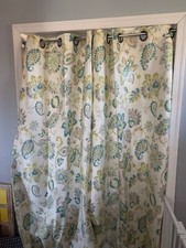 The Big One Paisley Floral Curtain Panel 40x84 Green & Blue Set of 2 comprar usado  Enviando para Brazil