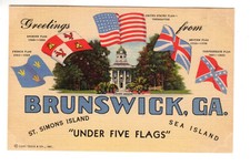 Linen postcard brunswick for sale  Boca Raton