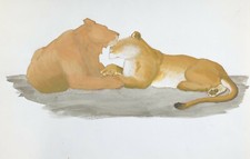 Gouache originale vintage d'occasion  Paris X