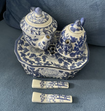 Pieces blue white for sale  LONDON