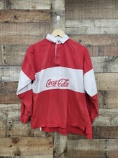 Polo de rugby vintage anos 80 Coca Cola tamanho grande boa forma! comprar usado  Enviando para Brazil