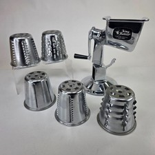 Usado, Cortador manual de alimentos e vegetais vintage King Kutter processador de alimentos com 5 cones comprar usado Usado, Cortador manual de alimentos e vegetais vintage King Kutter processador de alimentos com 5 cones comprar usado  Enviando para Brazil