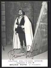 Opernsänger Bruno Rufo in Trovatore, Autograph, Ansichtskarte  comprar usado  Enviando para Brazil