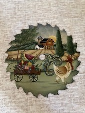 Hand painted round for sale  Burlington