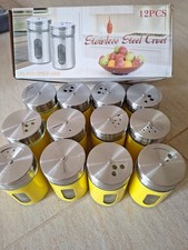 12x gewürzstreuer edelstahl gebraucht kaufen  Wesel