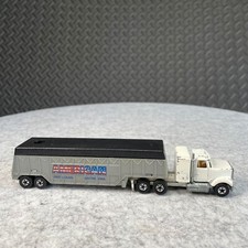 Vintage Hot Wheel 1982 American Feed & Grain Baxter, Iowa Caminhão Reboque BRANCO comprar usado  Enviando para Brazil
