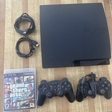 Lote de controle sem fio Sony PlayStation 3 Slim 320GB console PS3 CECH-3001B comprar usado  Enviando para Brazil