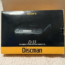 CD player portátil Sony Discman D-33 Mega Bass PRETO excelente estado Testado comprar usado  Enviando para Brazil