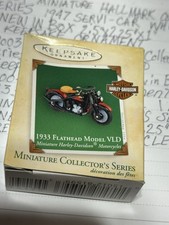 Hallmark 2004 1933 Flathead Modelo VLD -Miniatura Harley-Davidson Motocicletas 6ª comprar usado  Enviando para Brazil