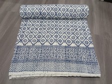 Colcha de algodão indiana feita à mão Kantha estampa bloco colcha solteiro arte comprar usado Colcha de algodão indiana feita à mão Kantha estampa bloco colcha solteiro arte comprar usado  Enviando para Brazil
