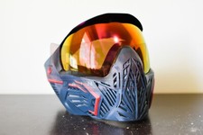 Óculos de proteção usado BunkerKings BK CMD paintball máscara airsoft - Cinza/vermelho comprar usado  Enviando para Brazil