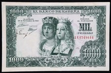 1000 pesetas 1957 d'occasion  Paris-