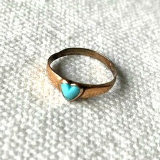Ring goldring türkis gebraucht kaufen  Fehrbellin