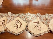 Quilted valance embroidered for sale  House Springs