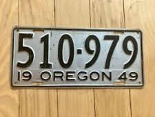 1949 oregon license for sale  Tacoma