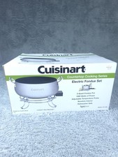 Conjunto de fondue elétrico Cuisinart série de cozinha de bancada panela de 3 quartos CFO-3SS comprar usado  Enviando para Brazil
