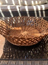 Cesta de pão country francesa vintage~redonda~pátina macia~10,5 em feriados de colheita comprar usado  Enviando para Brazil