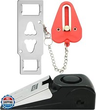 Juego de Alarma de Cerradura y Tope de Puerta Portátil, Doble Protección Seguridad para el Hogar Doo segunda mano  Embacar hacia Mexico