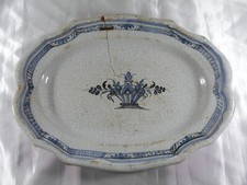 Plat faïence bleu d'occasion  Saint-Calais