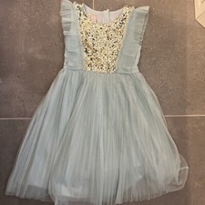 Girls sequin pleat for sale  POOLE