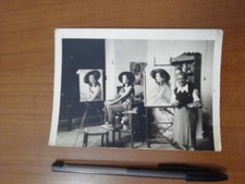 Alassio fotocartolina pittrice usato  Genova