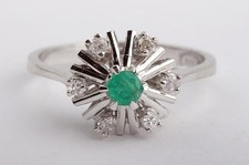 Smaragd ring 585 gebraucht kaufen  München