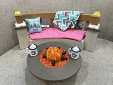 Conjunto de banco American Girl Corinne Tan 2022 menina do ano loja de esqui fogueira comprar usado  Enviando para Brazil
