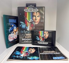Michael Jackson's Moonwalker SEGA Genesis CIB Manual Completo e Pôster EXCELENTE comprar usado  Enviando para Brazil