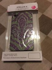 Capa traseira iGlaze 4 Mobile Apple Iphone 4 4s verde/roxo Bling Fashion  comprar usado  Enviando para Brazil