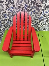Mini cadeira dobrável vermelha brilhante – Ângulo ajustável – 13”x10”x8” – Decoração de mesa, usado comprar usado  Enviando para Brazil