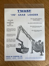 Twose 190 grab for sale  PENZANCE