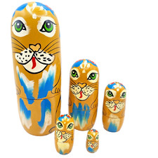 Wooden cat russian for sale  UK