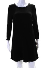 Vestido Mademoiselle Tara Feminino Manga Longa Crepe Shift Preto Tamanho FR 38 comprar usado  Enviando para Brazil