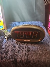 Relógio despertador Sharp modelo SPC-073 LED preto testado e funcionando @F comprar usado  Enviando para Brazil