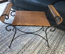Vintage iron rattan for sale  BUCKINGHAM