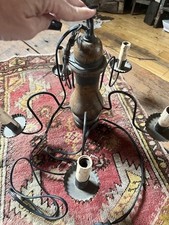 Candelabro vintage primitivo Irvin’s 5 braços iluminação precoce artigos antigos de cabine  comprar usado  Enviando para Brazil