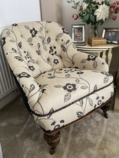 Gorgeous reupholstered victori for sale  BOURNE