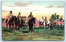 Usado, POSTCARD Military Horses Carts Red White Tents Uniforms 1908 comprar usado  Enviando para Brazil