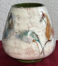 Vaso moderno de cerâmica para cavalos de meio século assinado comprar usado  Enviando para Brazil
