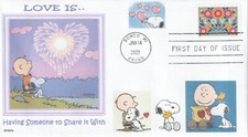 CACHET SNOOPY CHARLIE BROWN LOVE IS HAVE ALGUÉM HEART FDC-DWc comprar usado  Enviando para Brazil