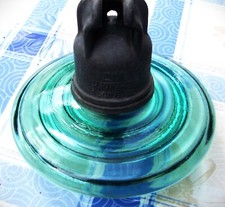 Isolateur verre ancien d'occasion  Volvic