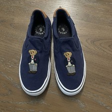 Usado, Tênis Polo Ralph Lauren Thompson III Slip On Teddy Bear Masculino Tamanho 8 Azul Marinho comprar usado  Enviando para Brazil