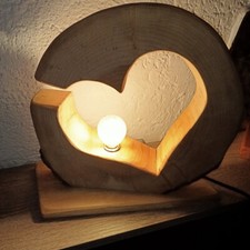 Holzlampe baumstammlampe weide gebraucht kaufen  Annaberg-Buchholz, Mildenau