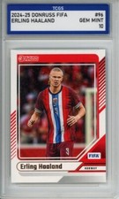 2024-25 DONRUSS FIFA #96 ERLING HAALAND TCGS GEM ESTADO PERFEITO 10 comprar usado  Enviando para Brazil