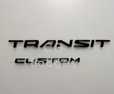 Emblemas de porta traseira preta brilhante para Ford TRANSIT CUSTOM Dechrome 2014-2022 comprar usado  Enviando para Brazil